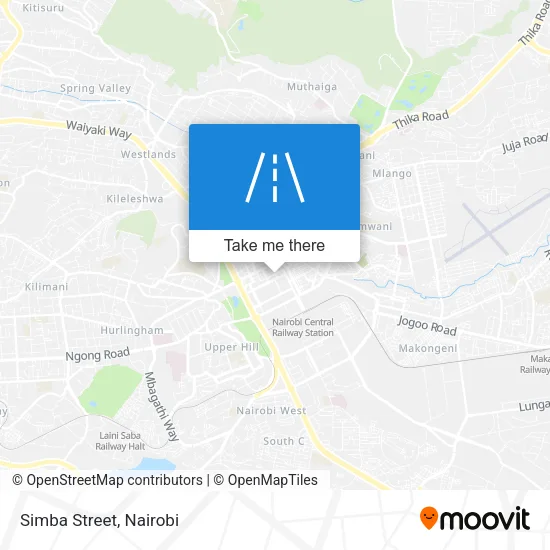Simba Street map