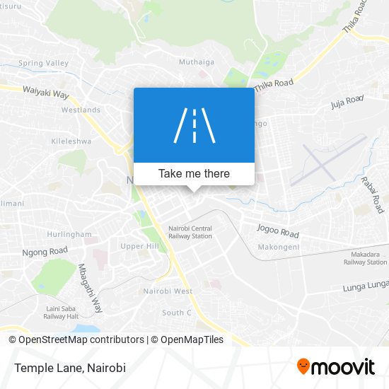 Temple Lane map