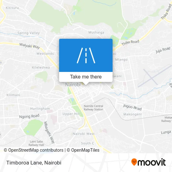 Timboroa Lane map