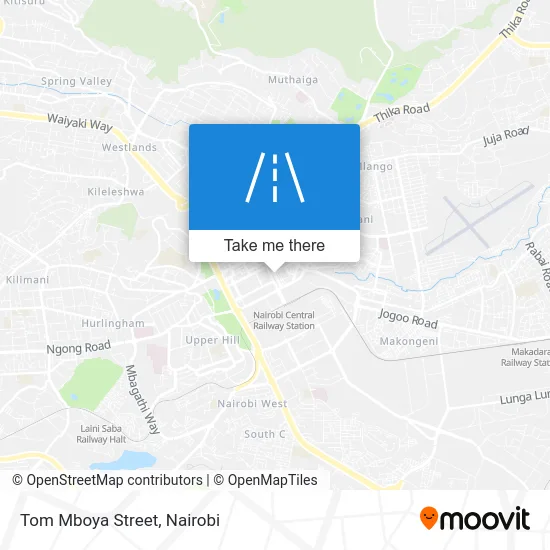 Tom Mboya Street map