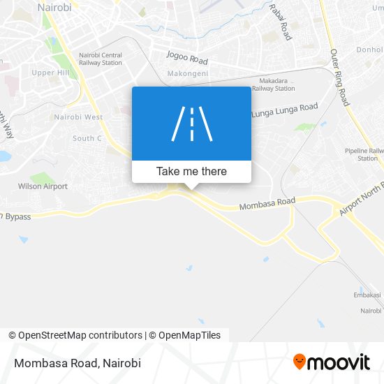 Mombasa Road map