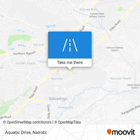 Aquatic Drive map