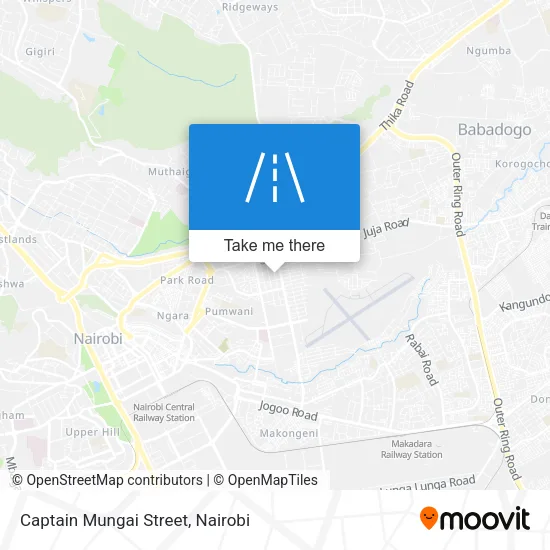 Captain Mungai Street map