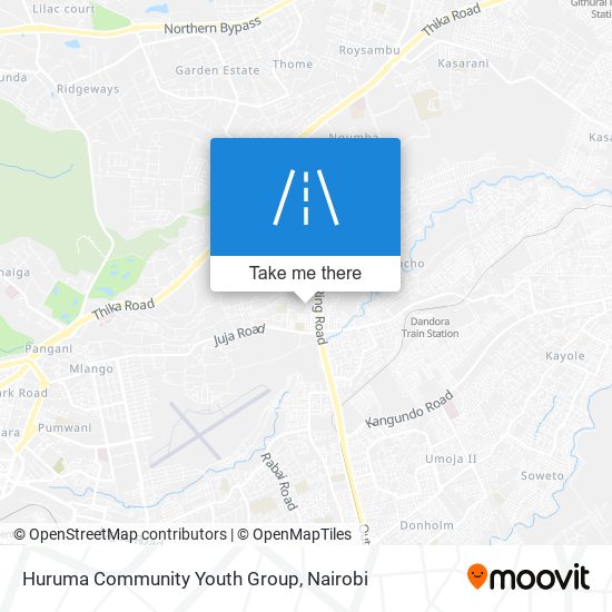 Huruma Community Youth Group map