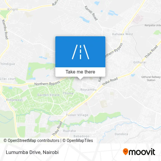 Lumumba Drive map
