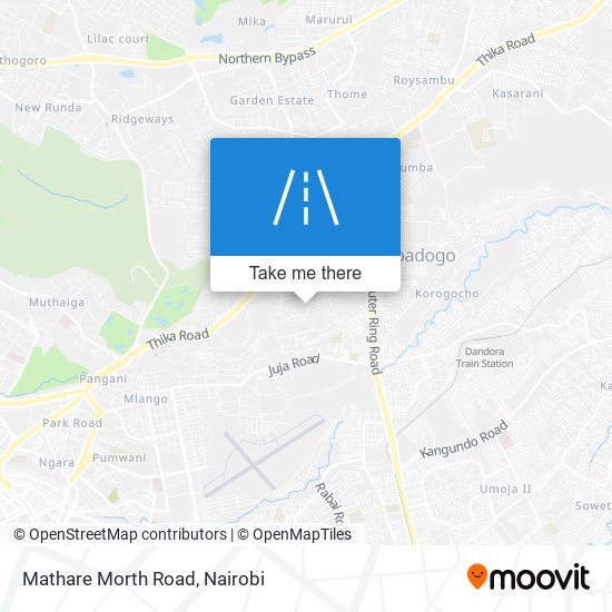 Mathare Morth Road map
