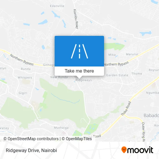 Ridgeway Drive map