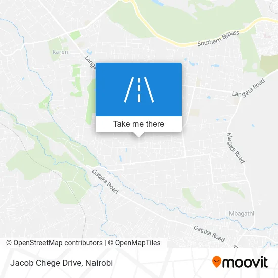 Jacob Chege Drive map