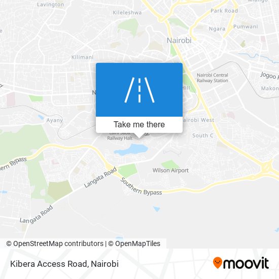 Kibera Access Road map