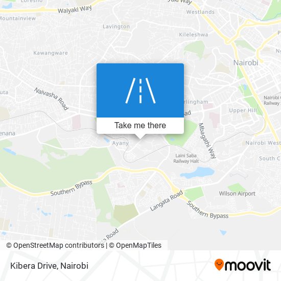 Kibera Drive map