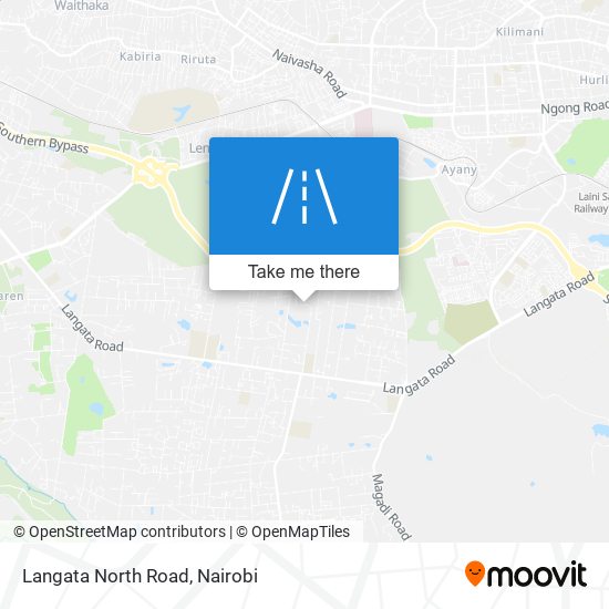 Langata North Road map