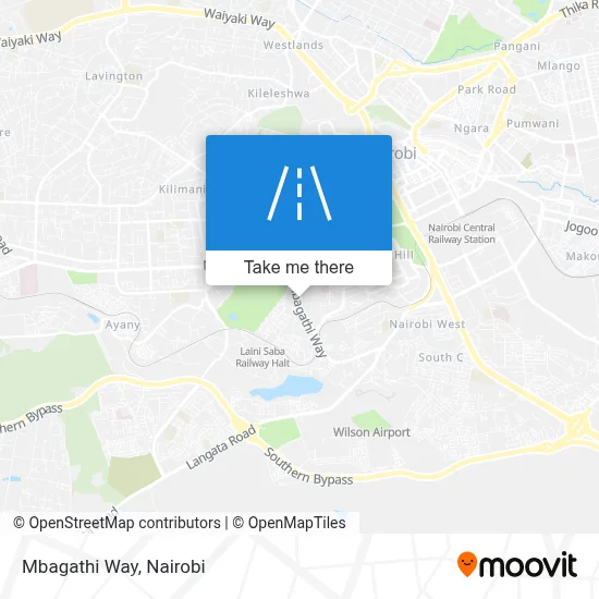 Mbagathi Way map