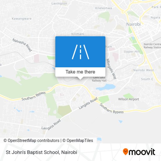 St John's Baptist School map