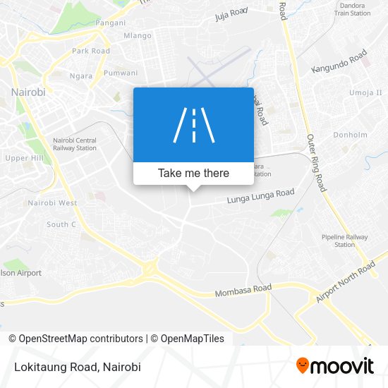 Lokitaung Road map