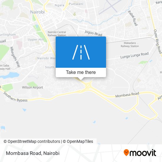Mombasa Road map