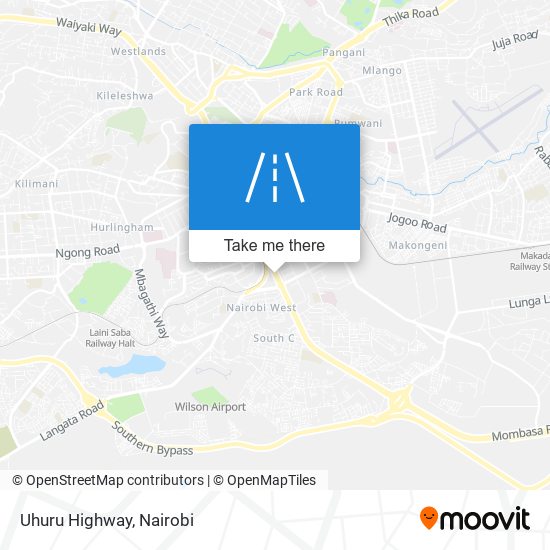 Uhuru Highway map