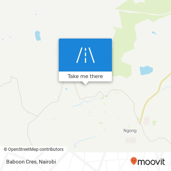 Baboon Cres map