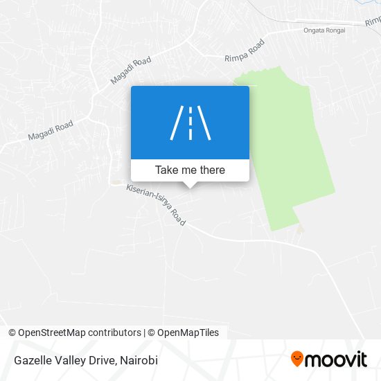 Gazelle Valley Drive map