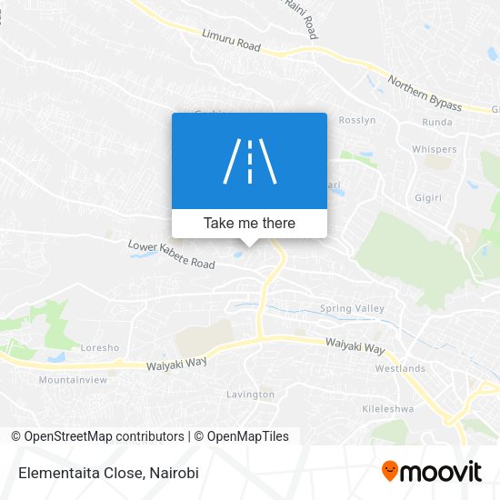 Elementaita Close map