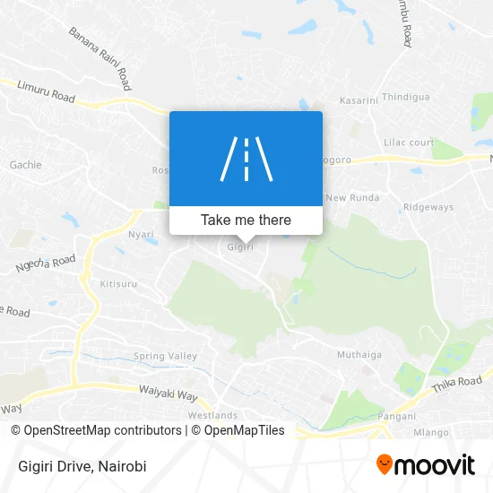 Gigiri Drive map