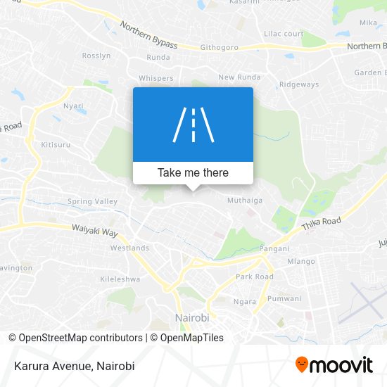 Karura Avenue map