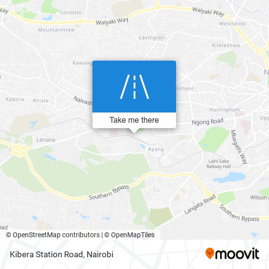 Kibera Station Road map