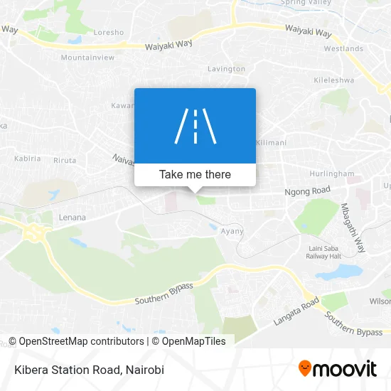 Kibera Station Road map