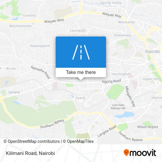 Kilimani Road map