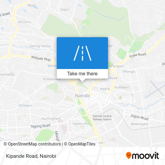 Kipande Road map