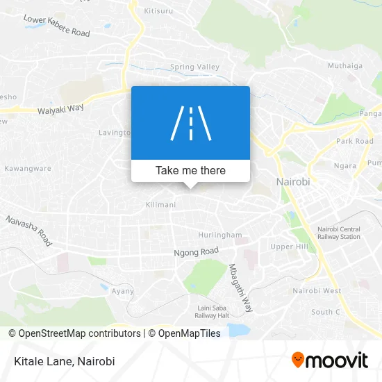 Kitale Lane map