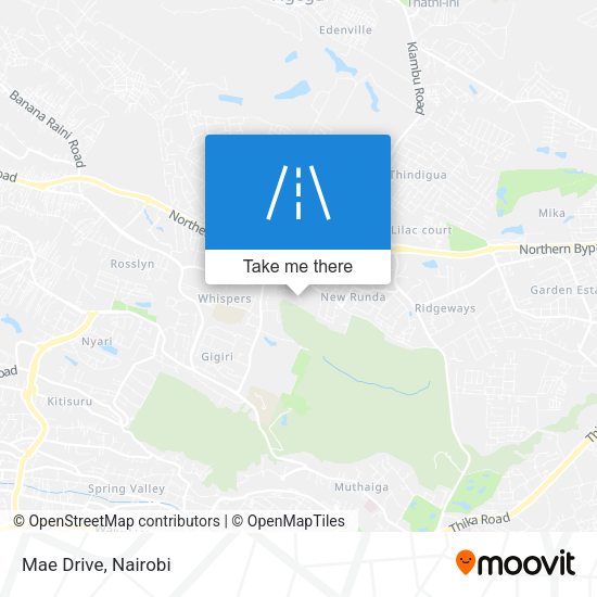 Mae Drive map