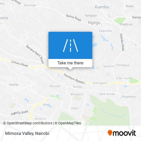 Mimosa Valley map