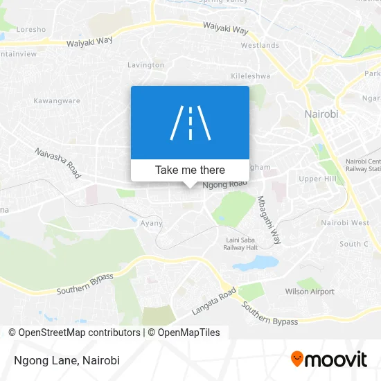 Ngong Lane map