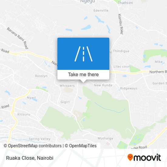 Ruaka Close map