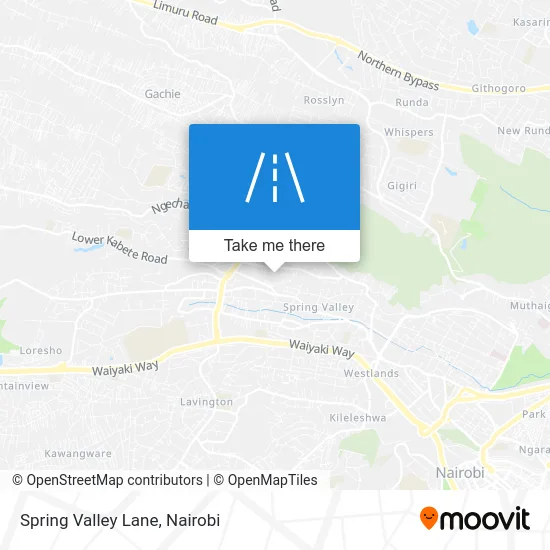 Spring Valley Lane map