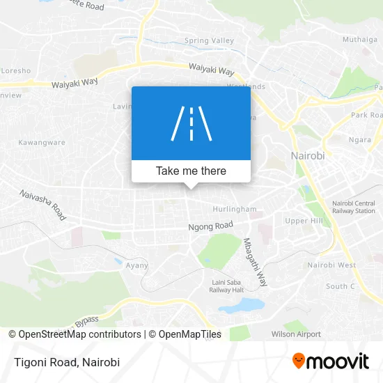 Tigoni Road map