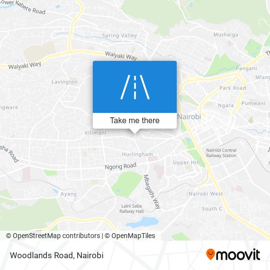 Woodlands Road map