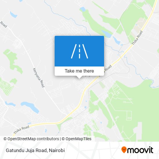 Gatundu Juja Road map