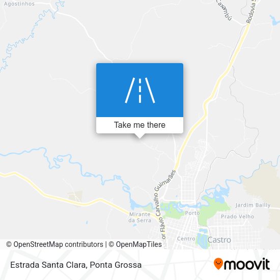 Estrada Santa Clara map