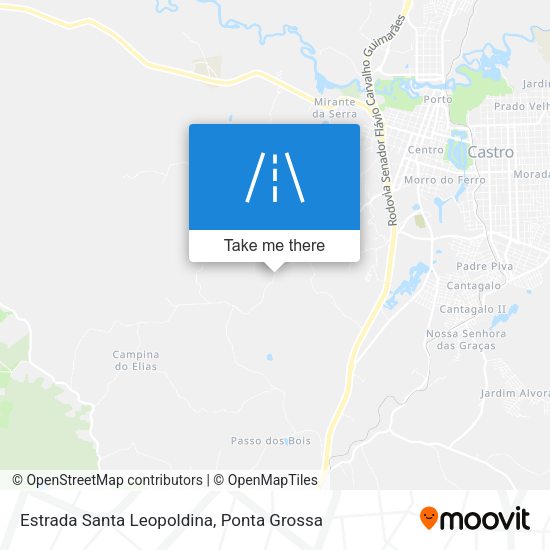 Estrada Santa Leopoldina map