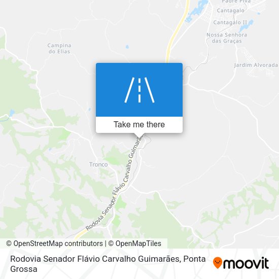 Rodovia Senador Flávio Carvalho Guimarães map