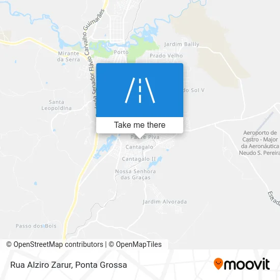 Rua Alziro Zarur map