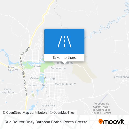 Rua Doutor Oney Barbosa Borba map