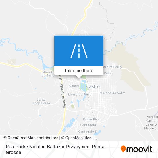 Rua Padre Nicolau Baltazar Przybycien map