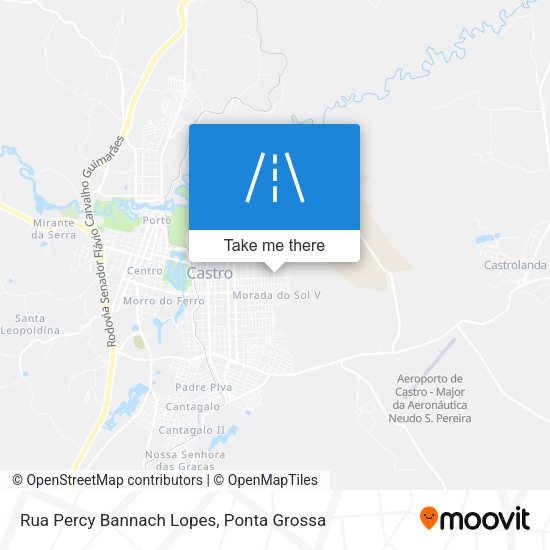 Rua Percy Bannach Lopes map