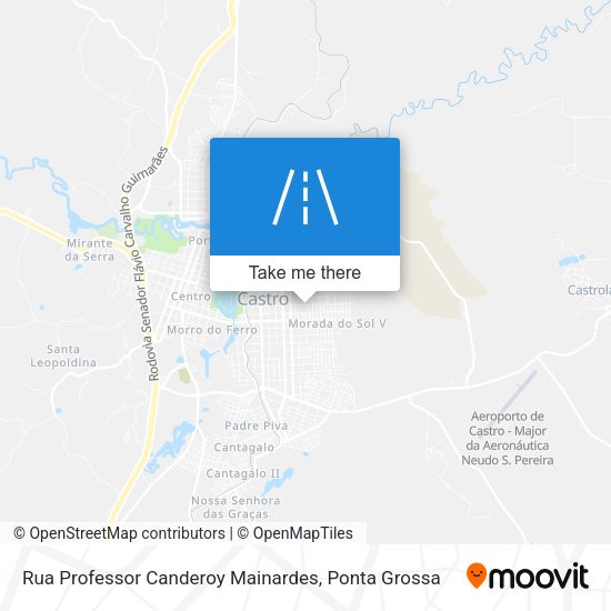 Rua Professor Canderoy Mainardes map