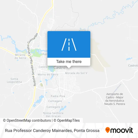 Rua Professor Canderoy Mainardes map