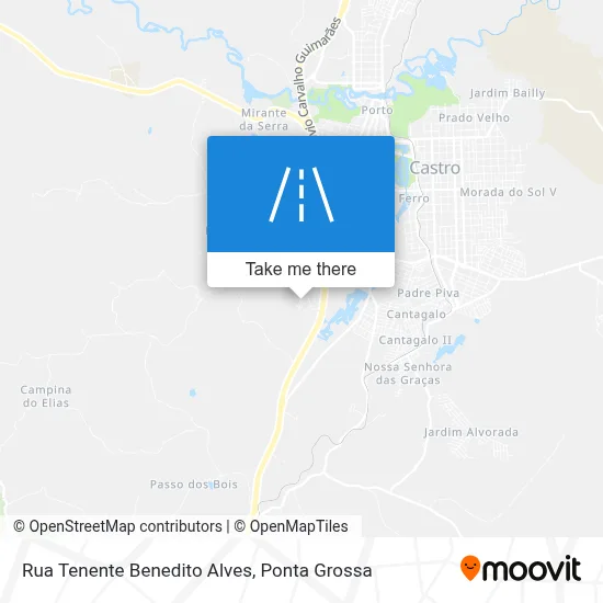 Rua Tenente Benedito Alves map