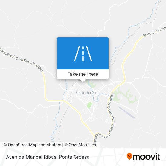 Avenida Manoel Ribas map