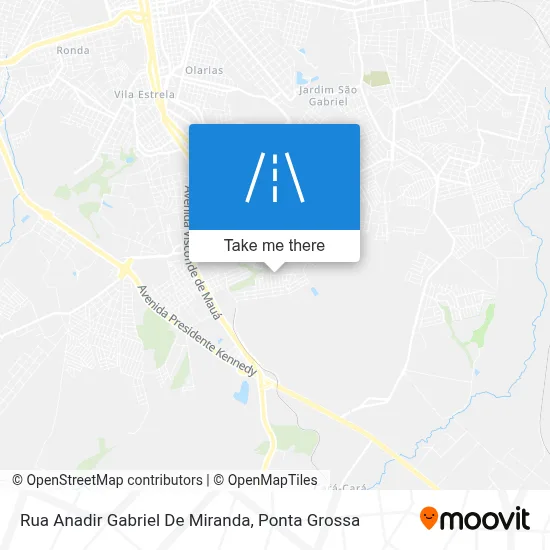 Rua Anadir Gabriel De Miranda map